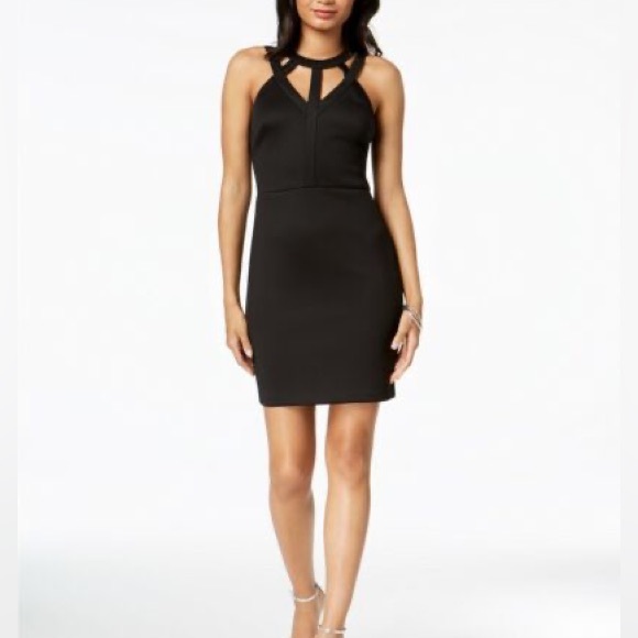 Guess Caged Scuba Bodycon Dress - Picture 1 of 4